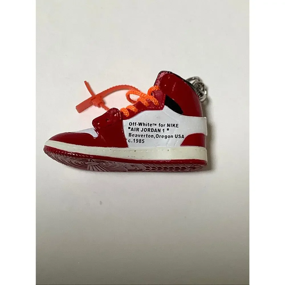 Air Jordan 1 Retro High Off-White Chicago Mini Sneaker Keychain Keyring F16-13